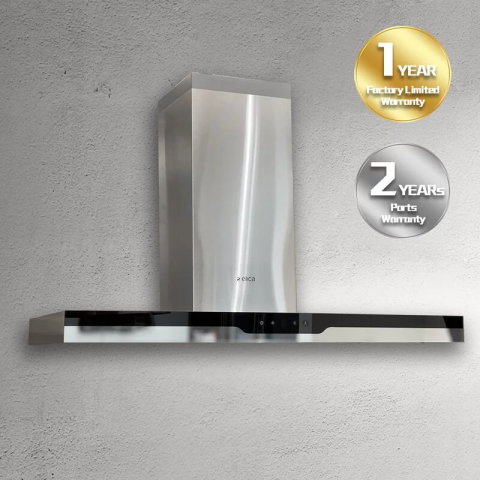 Elica Surf LX PRO TC IX/A/90 90厘米 1100m³/h 煙囪式抽油煙機 (工業式坑紋濾網 + 隱藏式油杯設計)